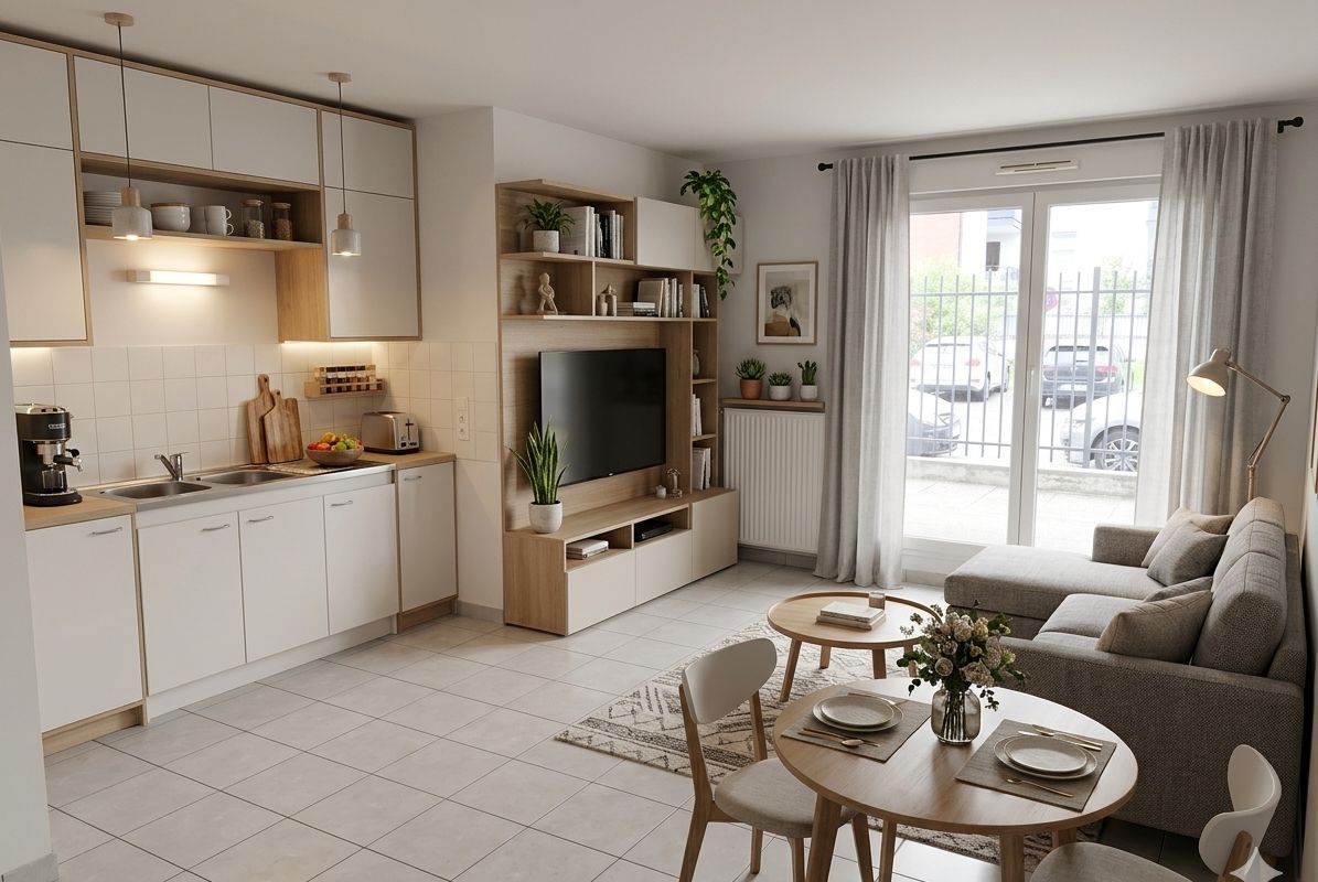 T2 de 35.90 m² à St Priest, Carré Rostand au prix de vente de 80 000 €